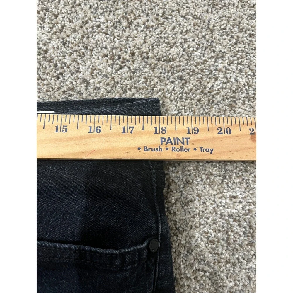 Reason 36 Supply Co Mens Black Distressed Floral Patch Slim Jeans 38 DE-45